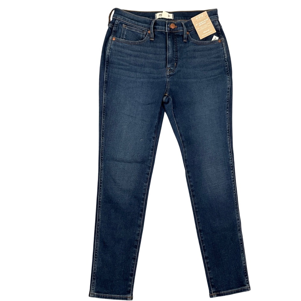 Madewell Jeans‎ Womens 27P Dark Blue Magic Pockets 10in High Rise Fitted Skinny